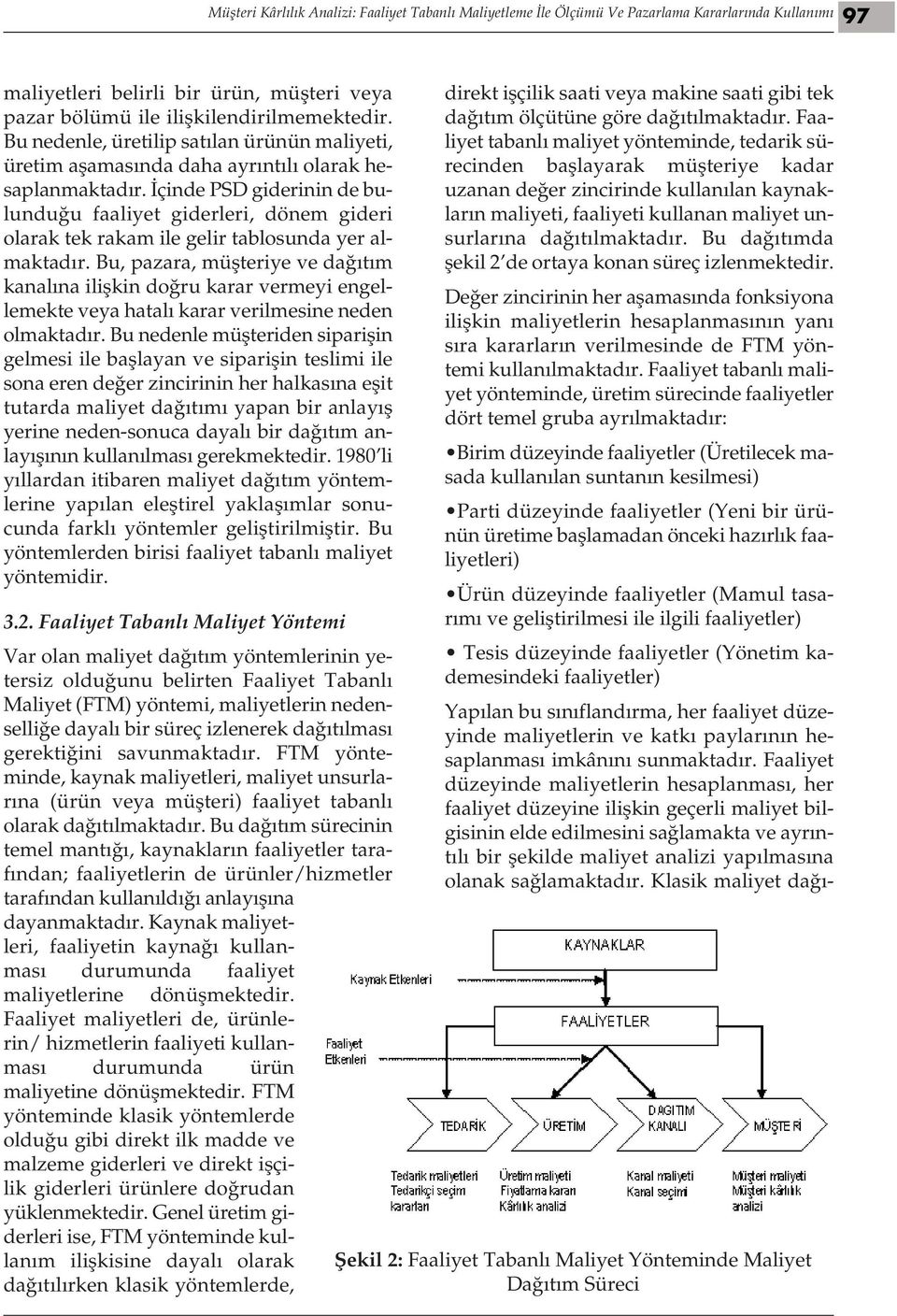 İçinde PSD giderinin de bulunduğu faaliyet giderleri, dönem gideri olarak tek rakam ile gelir tablosunda yer almaktadır.