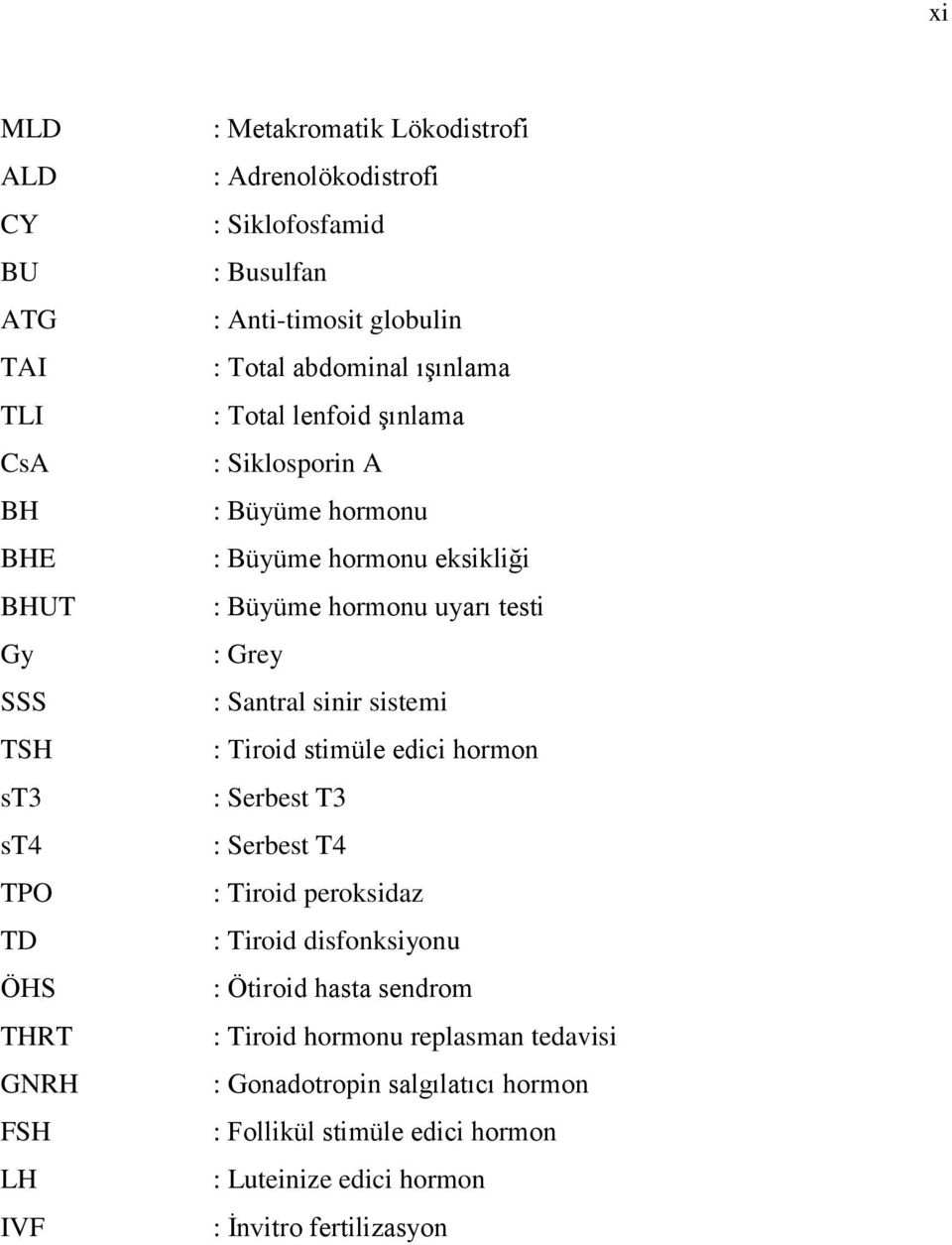 : Büyüme hormonu uyarı testi : Grey : Santral sinir sistemi : Tiroid stimüle edici hormon : Serbest T3 : Serbest T4 : Tiroid peroksidaz : Tiroid disfonksiyonu