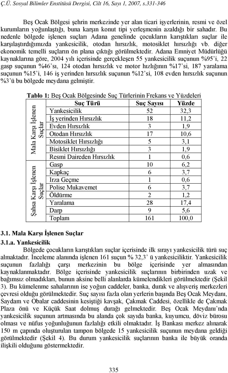 diğer ekonomik temelli suçların ön plana çıktığı görülmektedir.