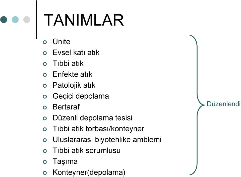 tesisi Tıbbi atık torbası/konteyner Uluslararası