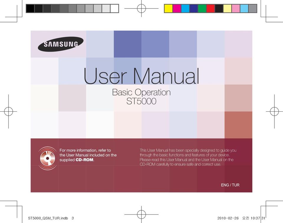 This User Manual has been specially designed to guide you through the basic functions and
