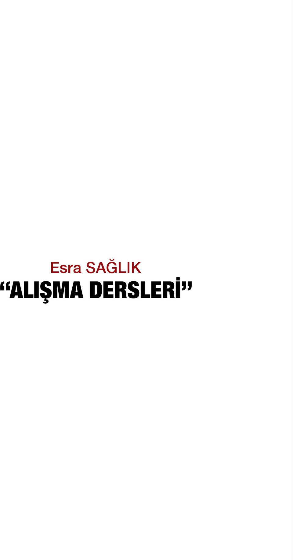 ALIŞMA