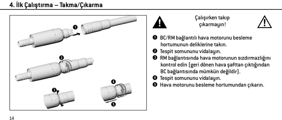 Tespit somununu vidalayın.