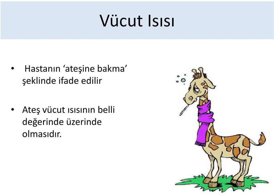 ısısının belli Ateş vücut ısısının