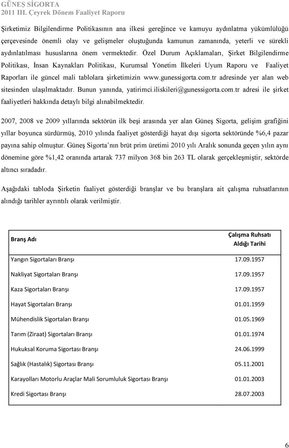 Özel Durum Açıklamaları, Şirket Bilgilendirme Politikası, İnsan Kaynakları Politikası, Kurumsal Yönetim İlkeleri Uyum Raporu ve Faaliyet Raporları ile güncel mali tablolara şirketimizin www.