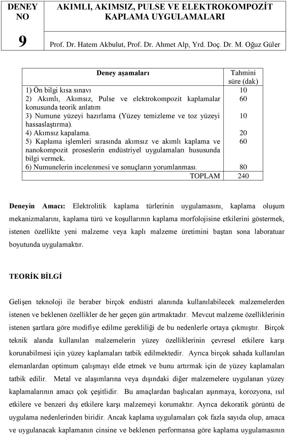 temizleme ve toz yüzeyi 10 hassaslaştırma). 4) Akımsız kapalama.