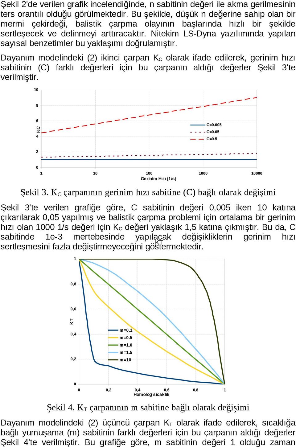 Nitekim LS-Dyna yazılımında yapılan sayısal benzetimler bu yaklaşımı doğrulamıştır.