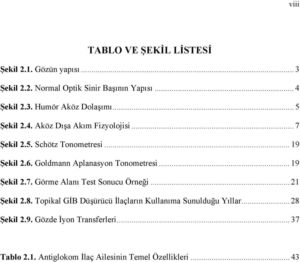 Goldmann Aplanasyon Tonometresi... 19 Şekil 2.7. Görme Alanı Test Sonucu Örneği... 21 Şekil 2.8.