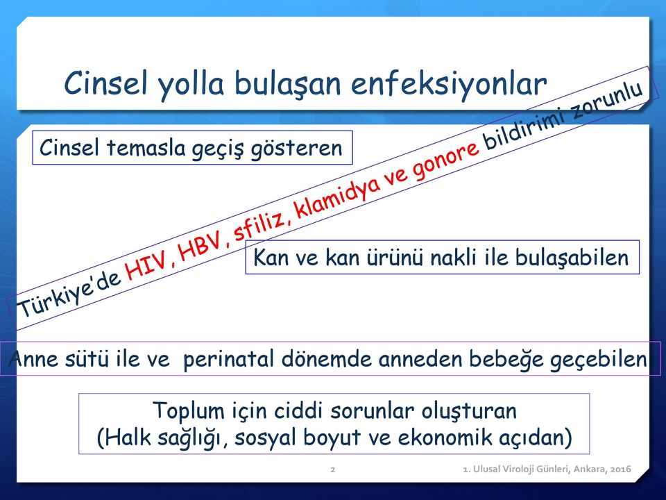 ve perinatal dönemde anneden bebeğe geçebilen Toplum için