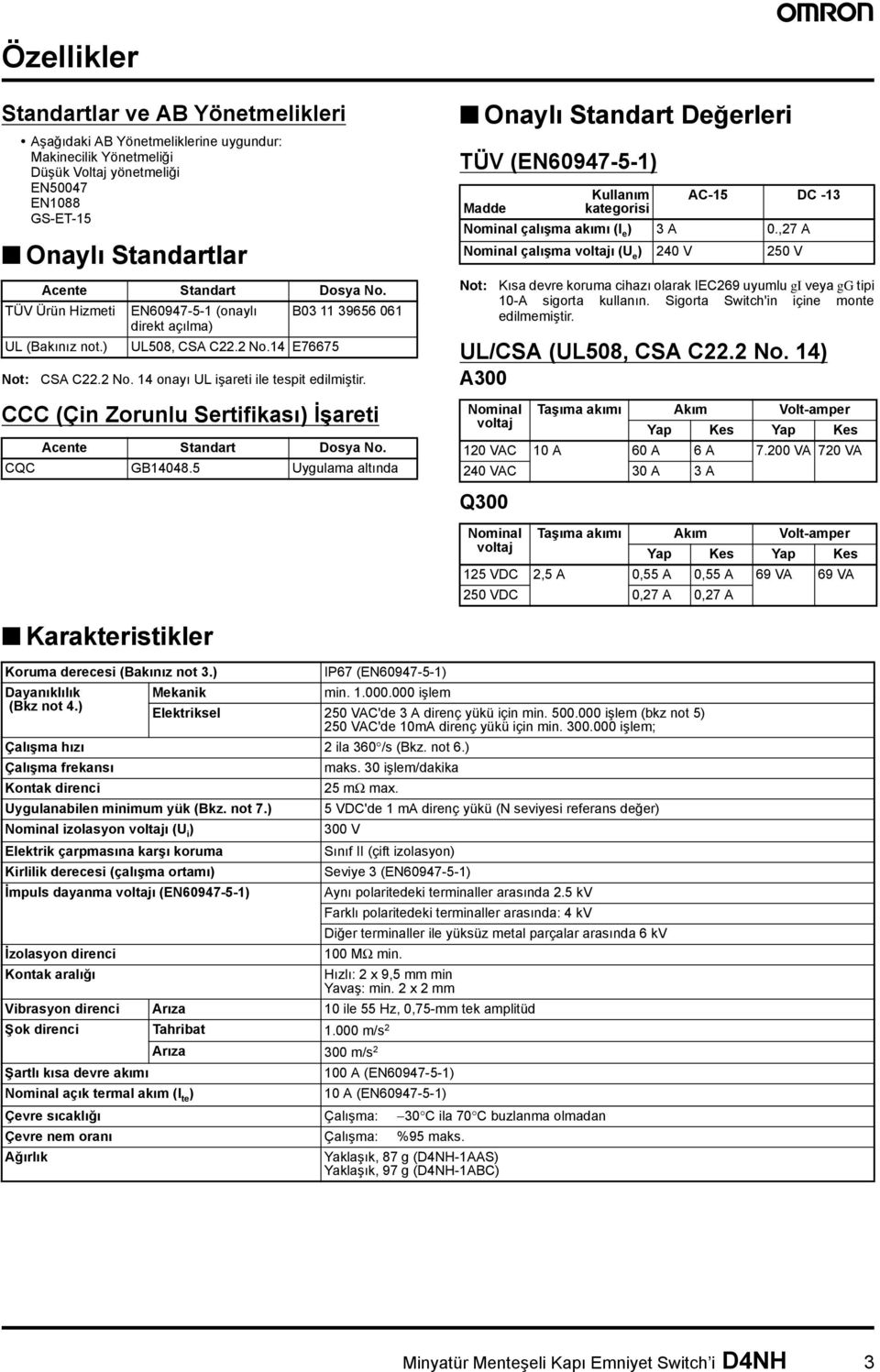 CCC (Çin Zorunlu Sertifikası) İşareti Acente Standart Dosya No. CQC GB14048.