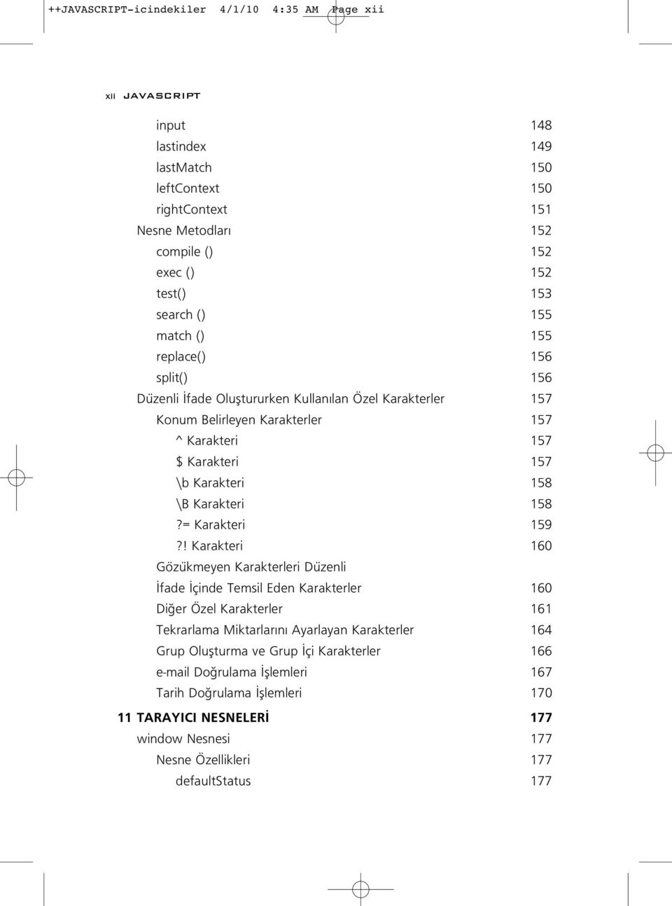 158 \B Karakteri 158?= Karakteri 159?