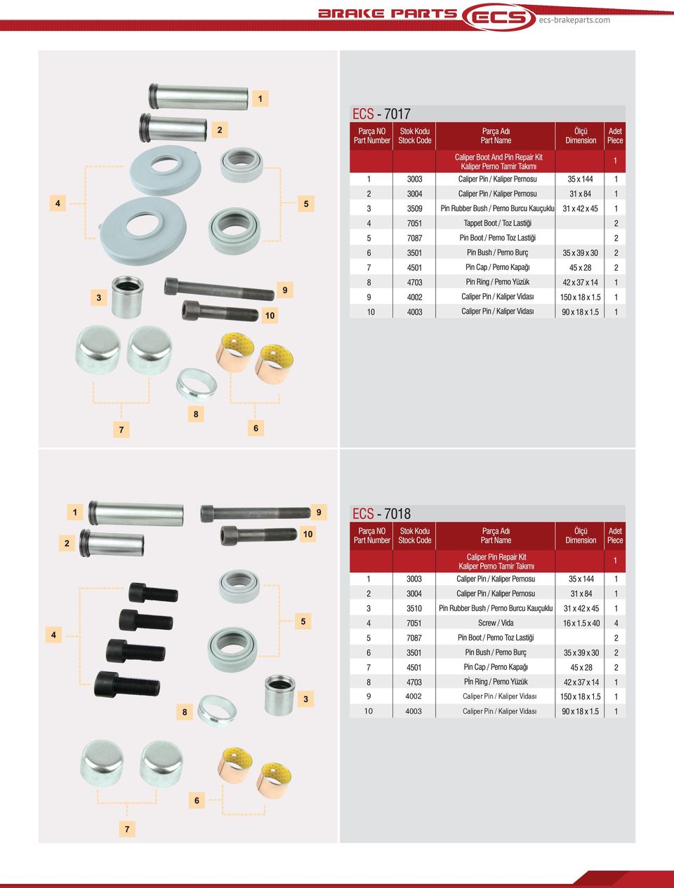 0 00 Caliper Pin