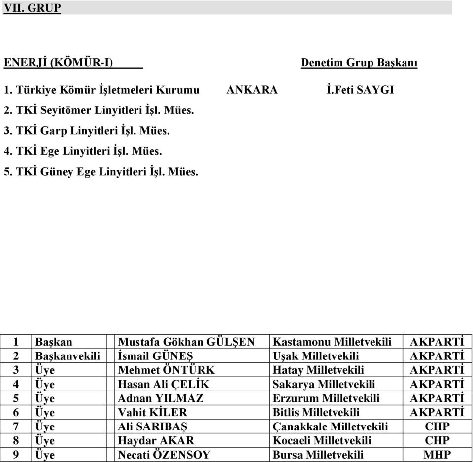 5. TKİ Güney Ege Linyitleri İşl. Mües.