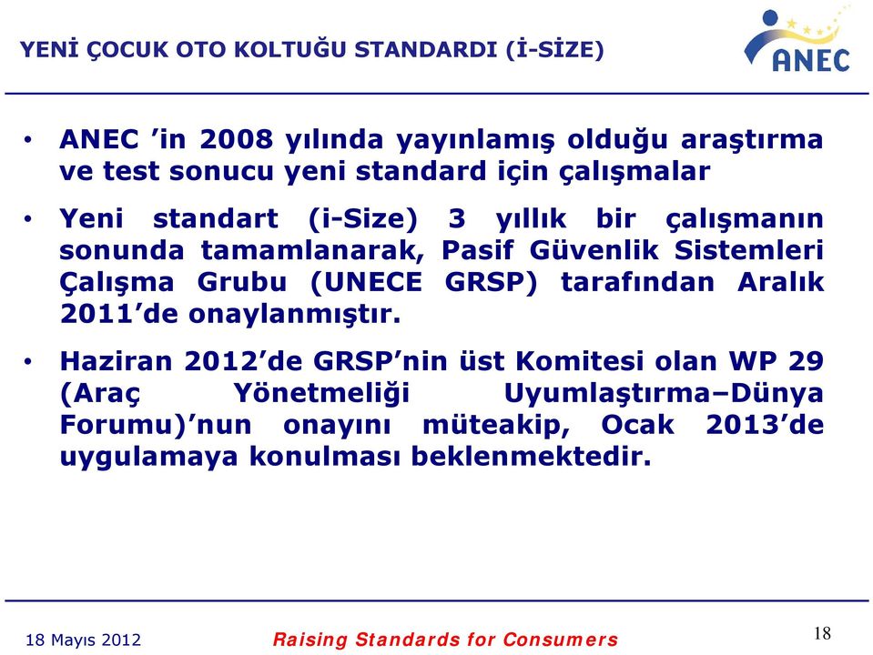 GRSP) tarafından Aralık 2011 de onaylanmıştır.