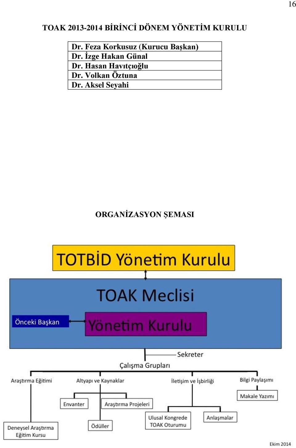 İzge Hakan Günal Dr. Hasan Havıtçıoğlu Dr.