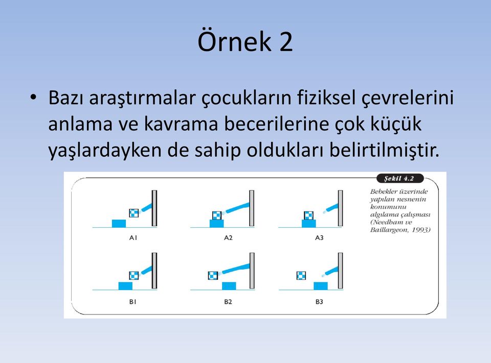 kavrama becerilerine çok küçük