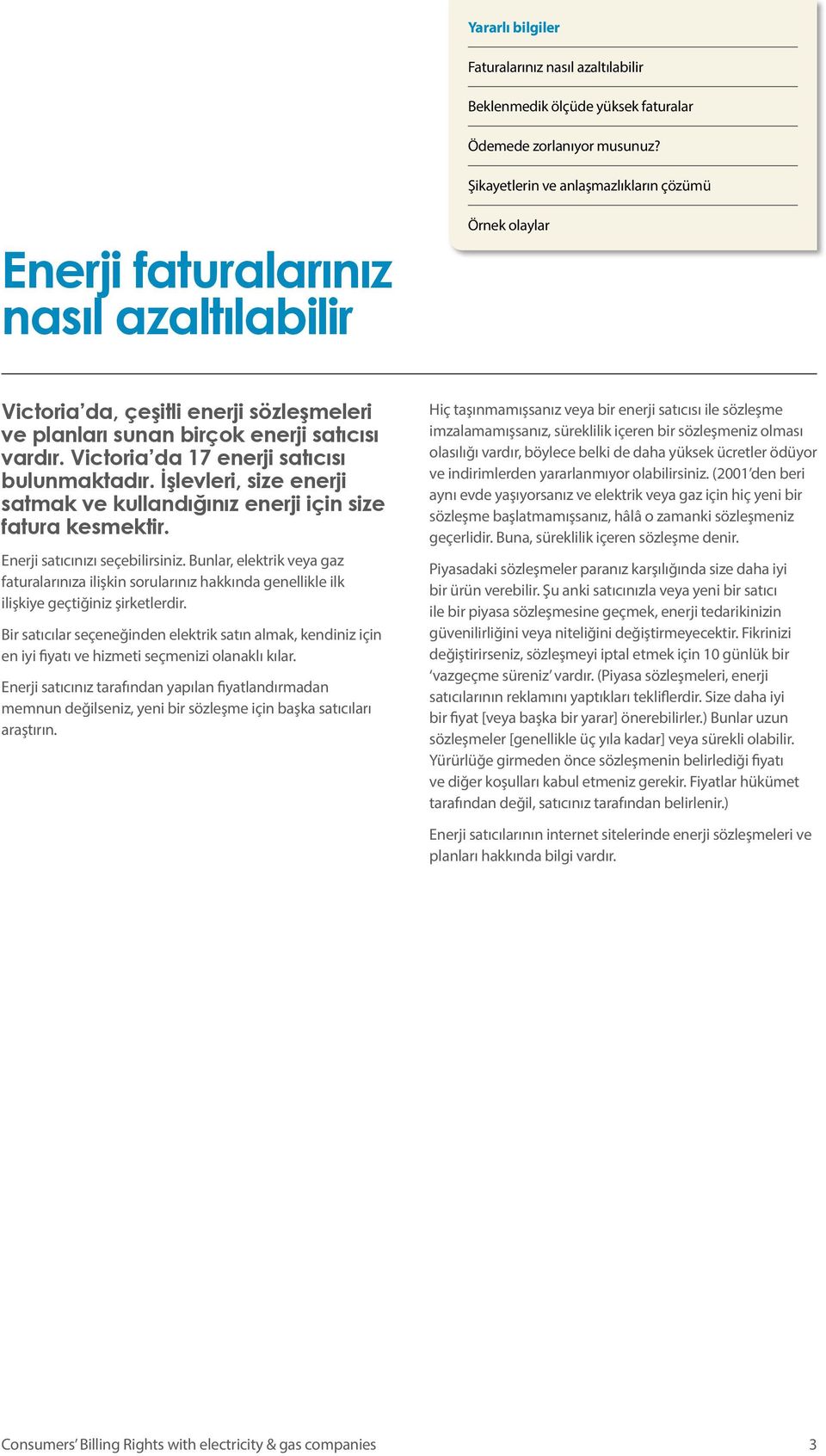 Bunlar, elektrik veya gaz faturalarınıza ilişkin sorularınız hakkında genellikle ilk ilişkiye geçtiğiniz şirketlerdir.