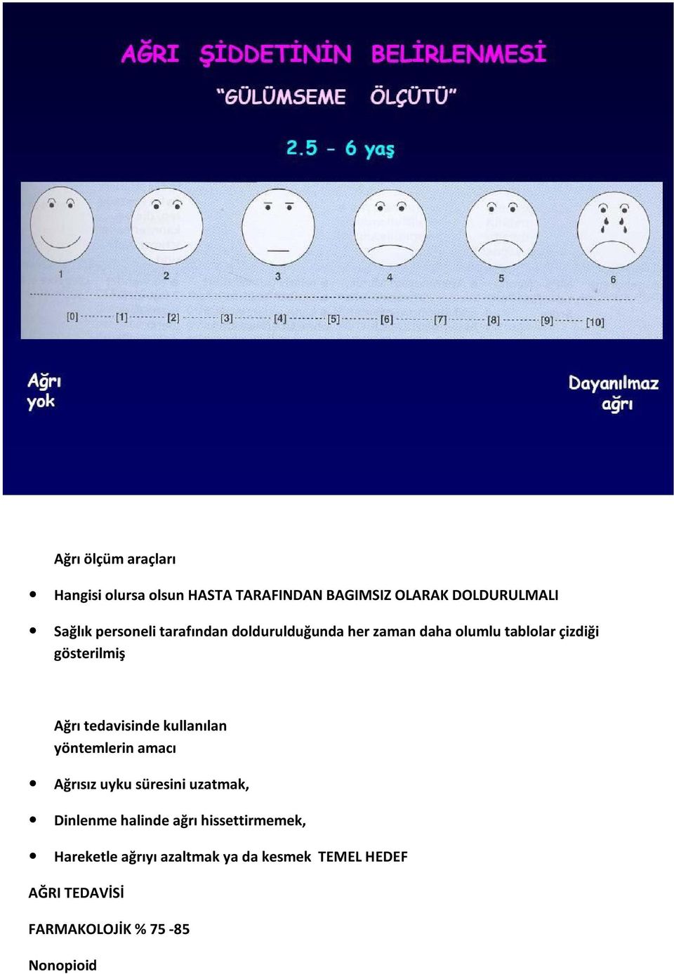 tedavisinde kullanılan yöntemlerin amacı Ağrısız uyku süresini uzatmak, Dinlenme halinde ağrı