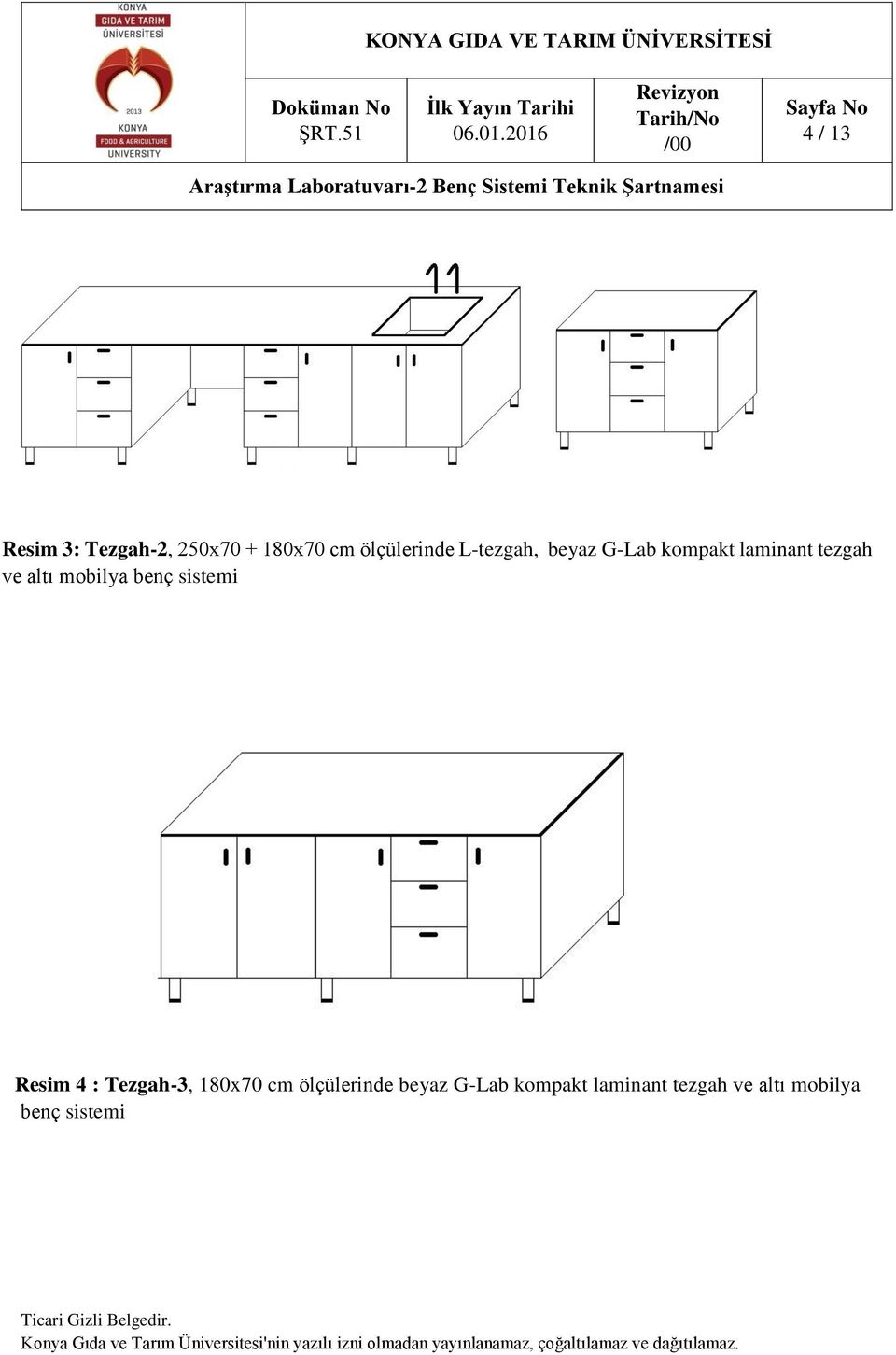 mobilya benç sistemi Resim 4 : Tezgah-3, 180x70 cm