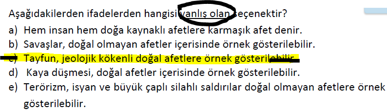 12- tüm afet olaylarına yönelik yönetim faaliyetleri; zarar azaltma evresi, önceden hazırlık evresi, olaya müdahale evresi, iyileştirme evresi, yeniden inşa evresi olarak aşamalara ayrılmaktadır 13-