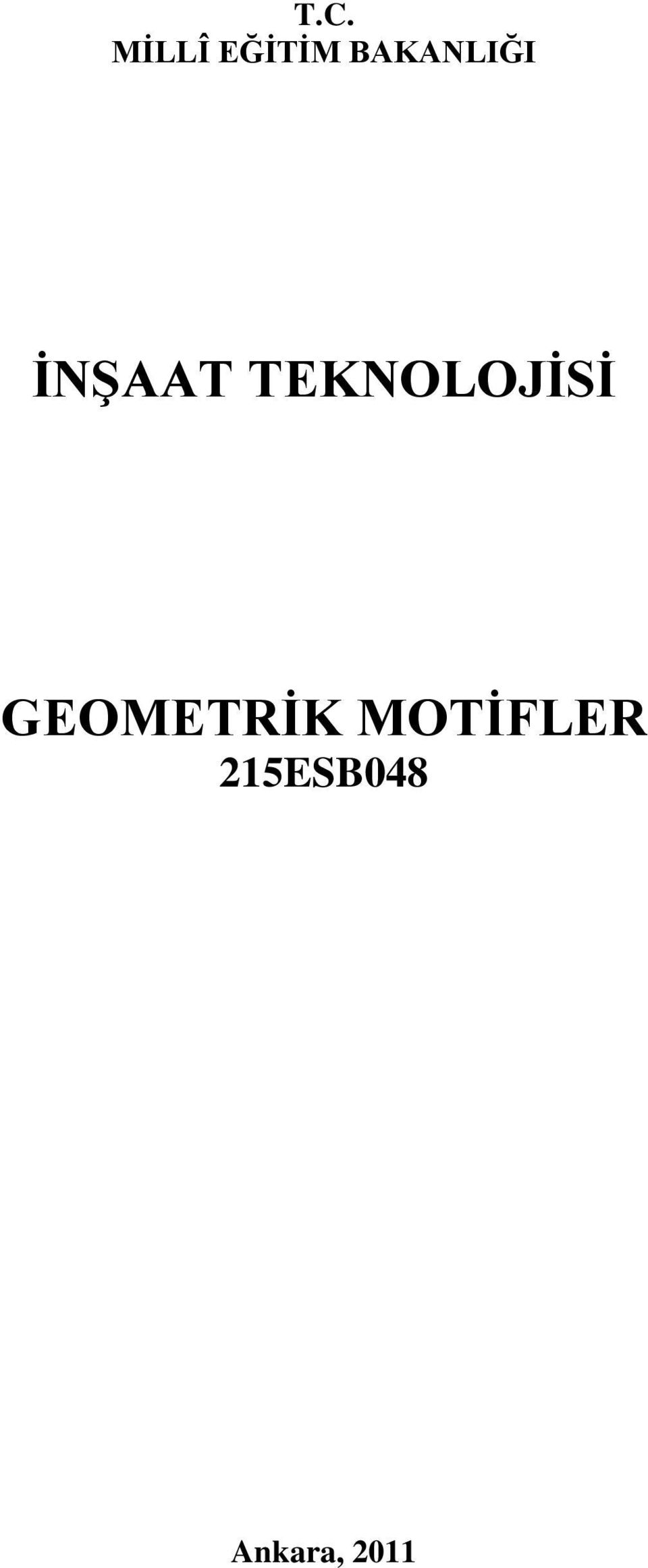 TEKNOLOJĠSĠ GEOMETRĠK