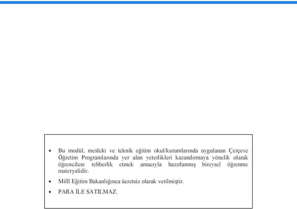 öğrencilere rehberlik etmek amacıyla hazırlanmıģ bireysel öğrenme