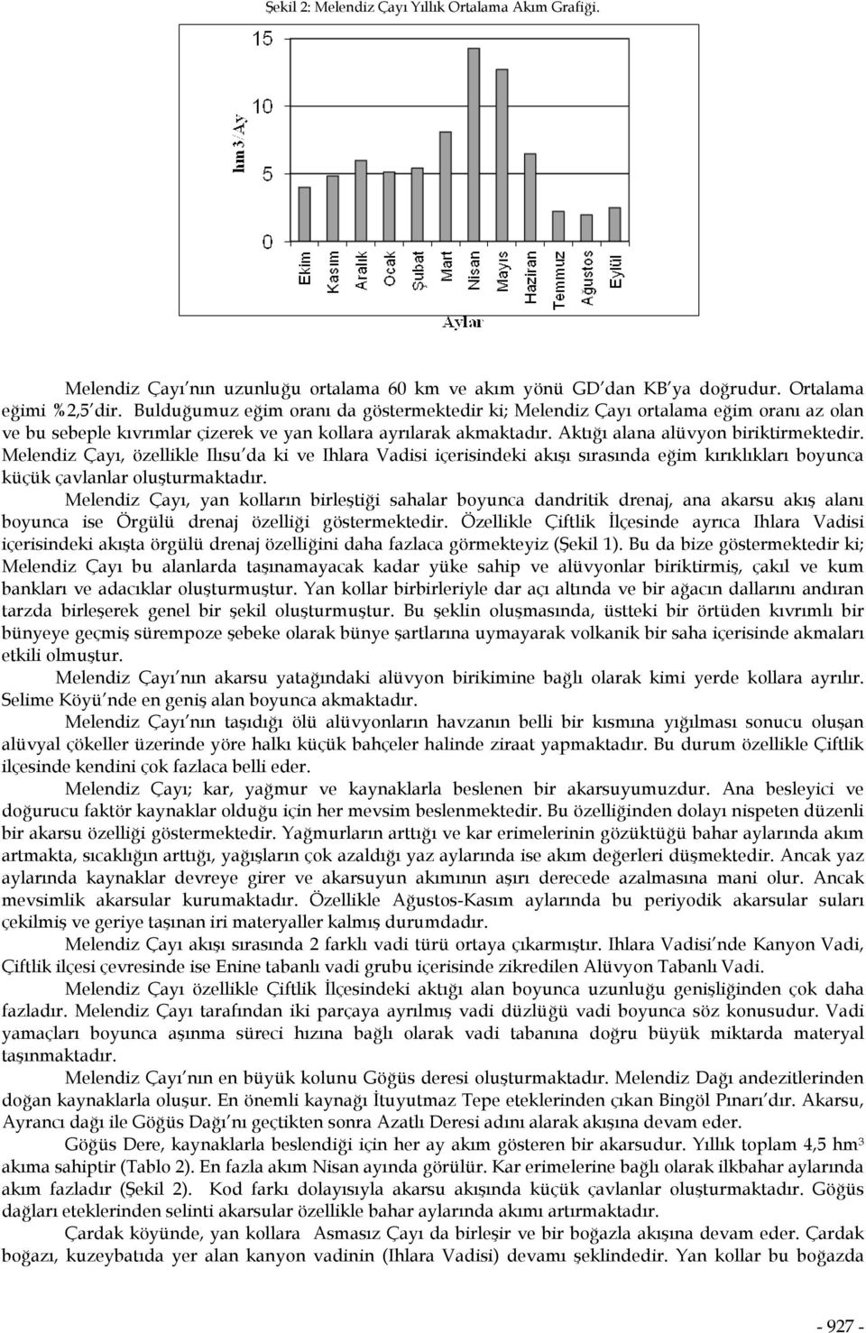 Melendiz Çayı, özellikle Ilısu da ki ve Ihlara Vadisi içerisindeki akışı sırasında eğim kırıklıkları boyunca küçük çavlanlar oluşturmaktadır.