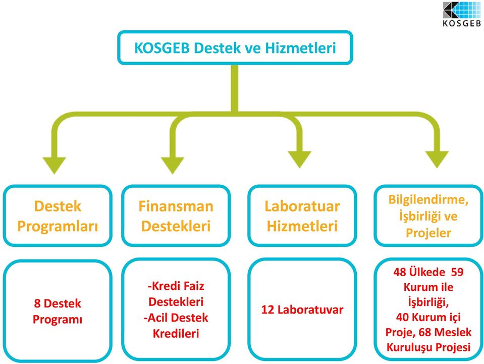 Programı Kredi Faiz Destekleri Acil Destek Kredileri 12 Laboratuvar 48