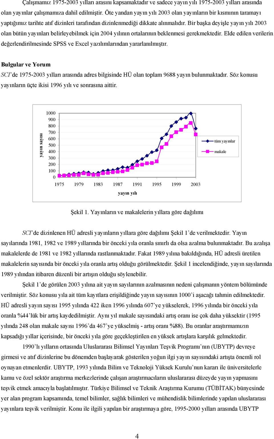 Bir başka deyişle yayın yılı 2003 olan bütün yayınları belirleyebilmek için 2004 yılının ortalarının beklenmesi gerekmektedir.