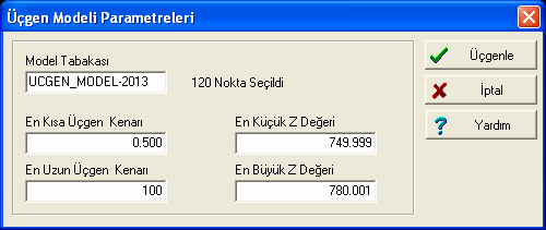 Şimdi 2013 yılı ve 2014 yılı koordinatlarını kullanarak ayrı ayrı iki adet üçgen model oluşturalım. Bunun için önce tabakalardan tüm tabakaların gözünü kapatıp gizledim.