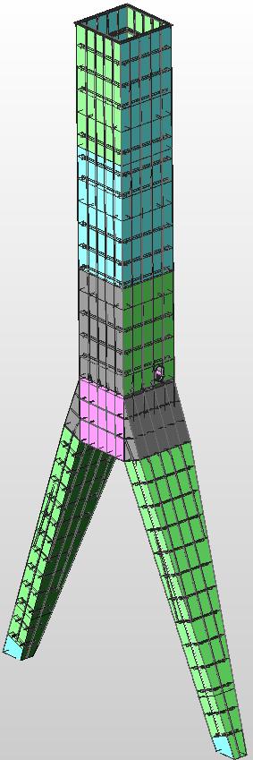 Rijit Bacak Mesh Modeli Tüm