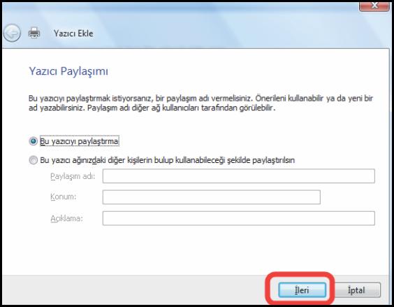 Kablo bağlantılarınızı yapmak için lütfen USB Yazıcınızın AirTies cihazına bağlanması adımındaki işlemleri takip ederek yazıcınızın ve AirTies cihazınızın fiziksel