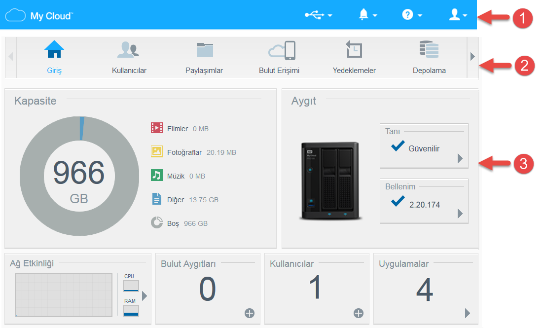 TEK BAKIŞTA PANO Şuradan başlatmak istediğinizde BU DURUMDA Windows 7 1. > Bilgisayar öğesine tıklayın. 2. Sol panelde, Ağ öğesini seçin. 3.