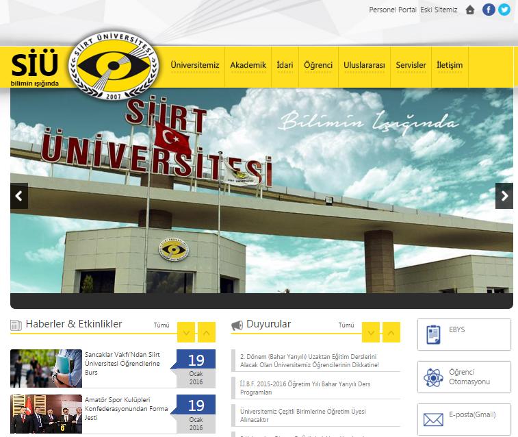 Yıllar İtibariyle Üniversitemiz Web Sayfası Ziyaretçi Sayısı Üniversitemiz web sayfası. 3.