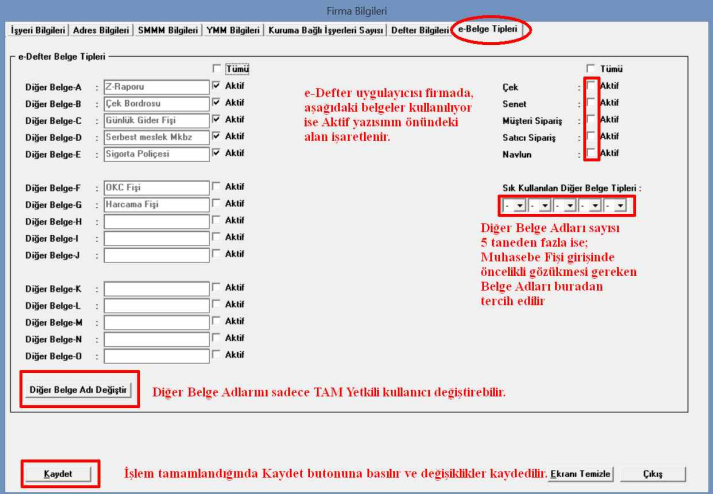 4. Belge için bir ödeme yöntemi de var ise, ödeme yönteminin seçim yapılmasına olanak tanır. 4.5.