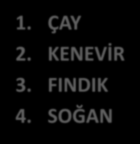 KARADENİZ BÖLGESİ 1. ÇAY 2.