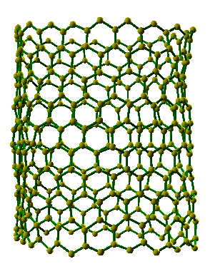 5.3.3 (20,0) Tek Duvarlı Karbon Nanotüplerin Fiziksel ve Elektronik Özellikleri grubundaki zigzag TDKNT lere örnek olarak bu çalışmada (20,0) zigzag TDKNT çalışılmıştır.