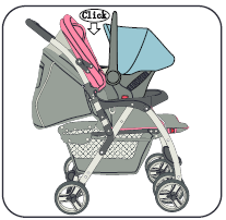 Aşağıdaki açıklamalar sadece TRAVEL SYSTEM tipi (Bebek arabası + Taşıma koltuğu) olarak satın alınan modeller için geçerlidir. UYARI!