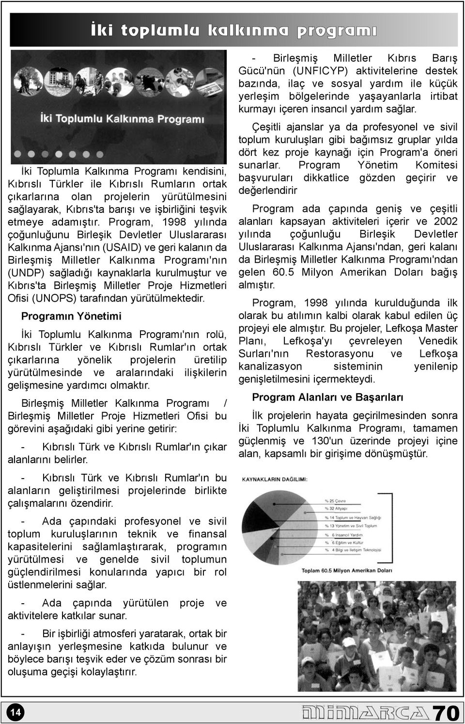 Program, 1998 yýlýnda çoðunluðunu Birleþik Devletler Uluslararasý Kalkýnma Ajansý'nýn (USAID) ve geri kalanýn da Birleþmiþ Milletler Kalkýnma Programý'nýn (UNDP) saðladýðý kaynaklarla kurulmuþtur ve