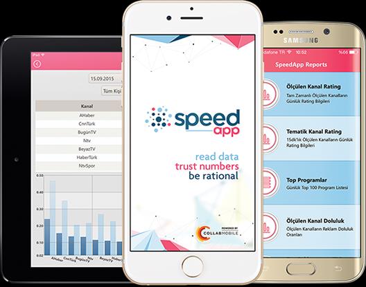 Güncel Raporlar için Speed App Veriyi; basit, anlaşılabilir ve mobil sevenler için Speed App!