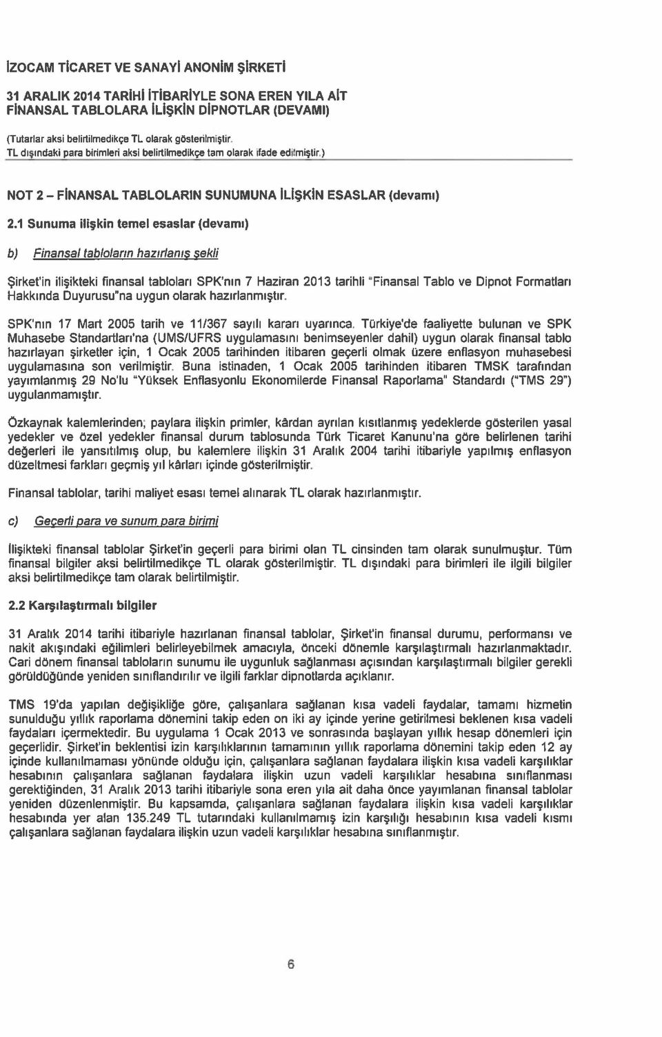 Duyurusuna uygun olarak hazırlanmıştır. SPK nın 17 Mart 2005 tarih ve 11/367 sayılı kararı uyarınca.