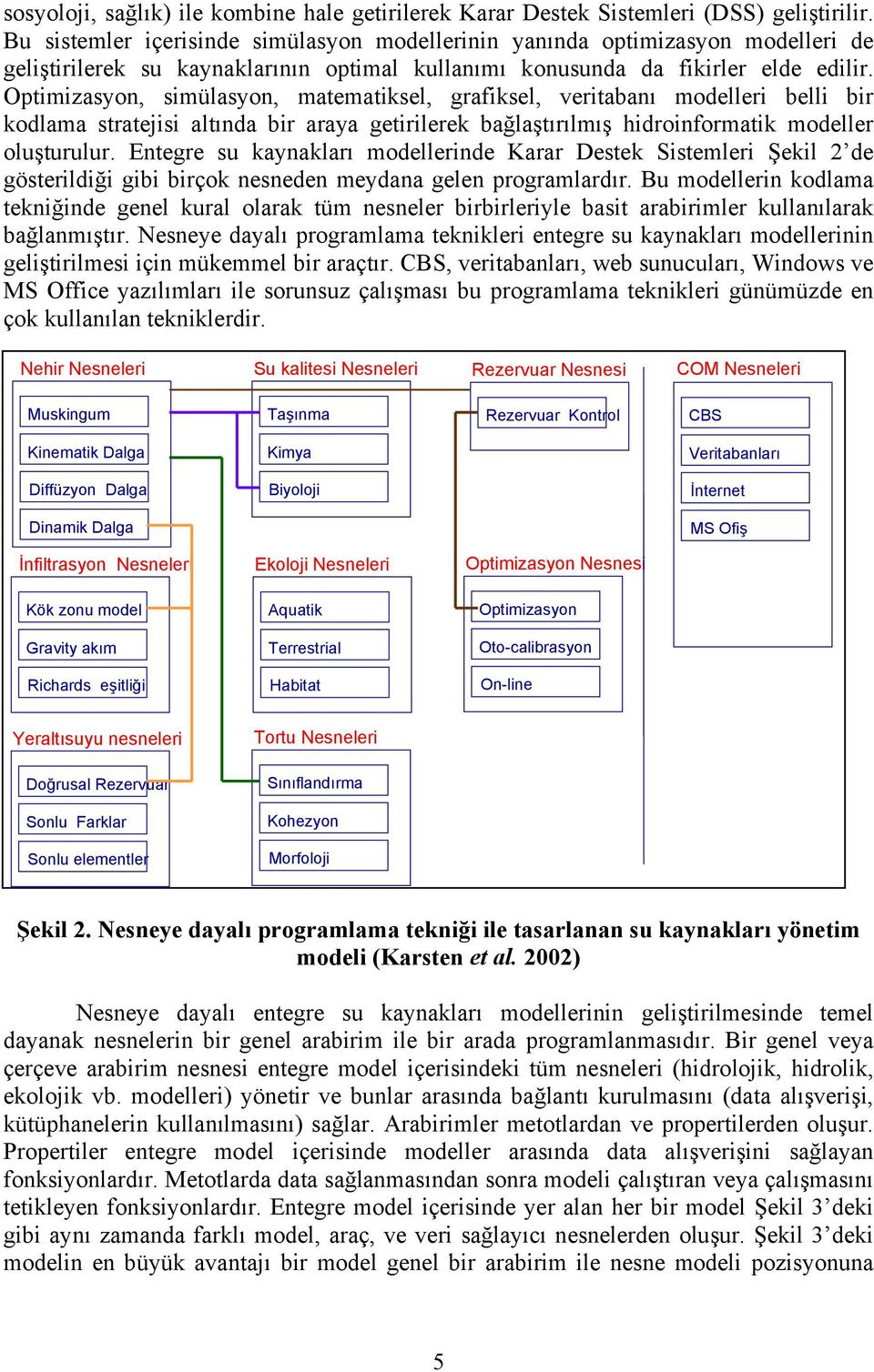 Optimizasyon, simülasyon, matematiksel, grafiksel, veritabanı modelleri belli bir kodlama stratejisi altında bir araya getirilerek bağlaştırılmış hidroinformatik modeller oluşturulur.