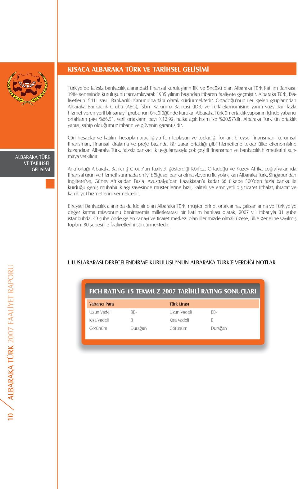 Ortado u nun ileri gelen gruplarından Albaraka Bankacılık Grubu (ABG), slam Kalkınma Bankası (IDB) ve Türk ekonomisine yarım yüzyıldan fazla hizmet veren yerli bir sanayii grubunun öncülü ünde