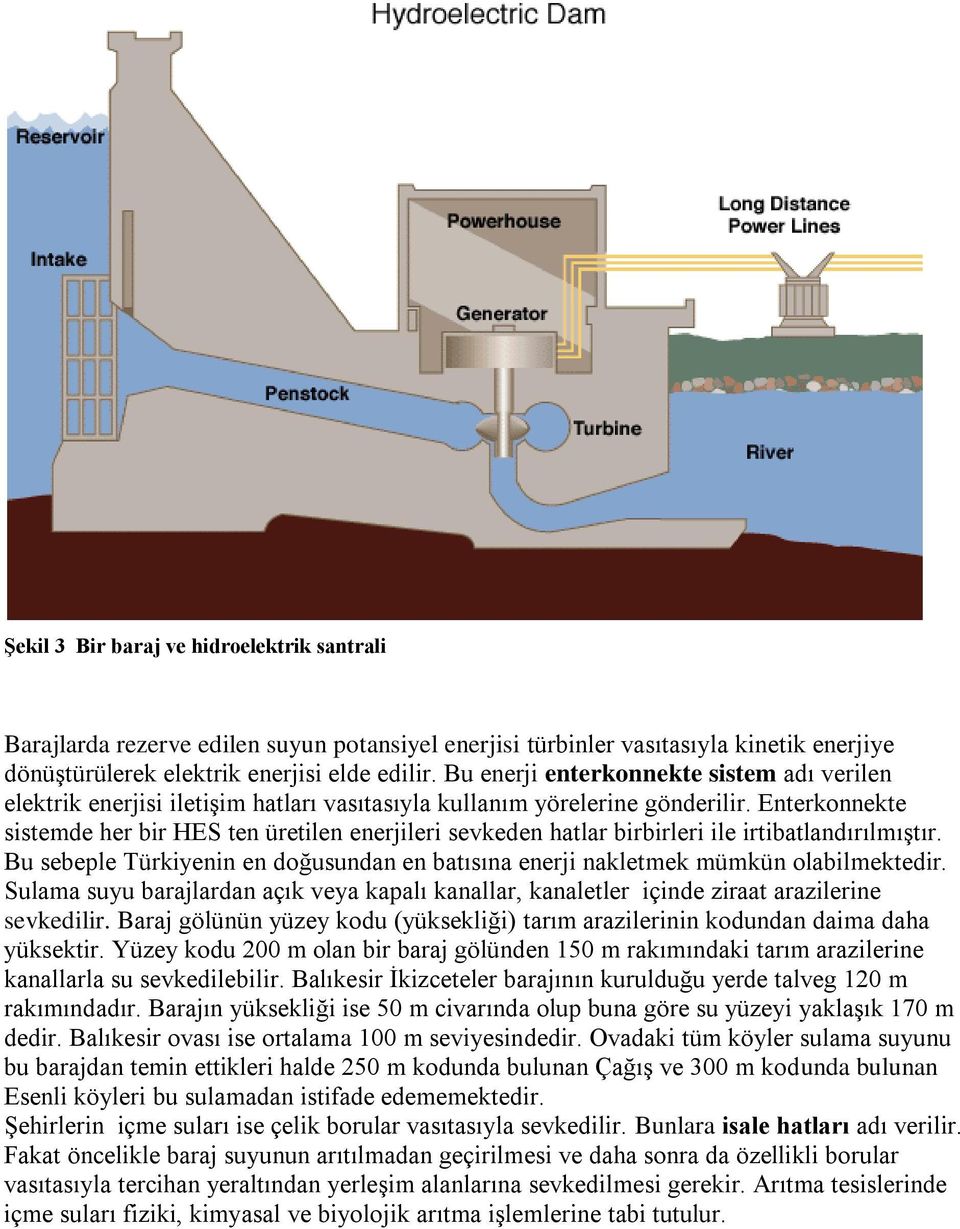 Enterkonnekte sistemde her bir HES ten üretilen enerjileri sevkeden hatlar birbirleri ile irtibatlandırılmıştır. Bu sebeple Türkiyenin en doğusundan en batısına enerji nakletmek mümkün olabilmektedir.