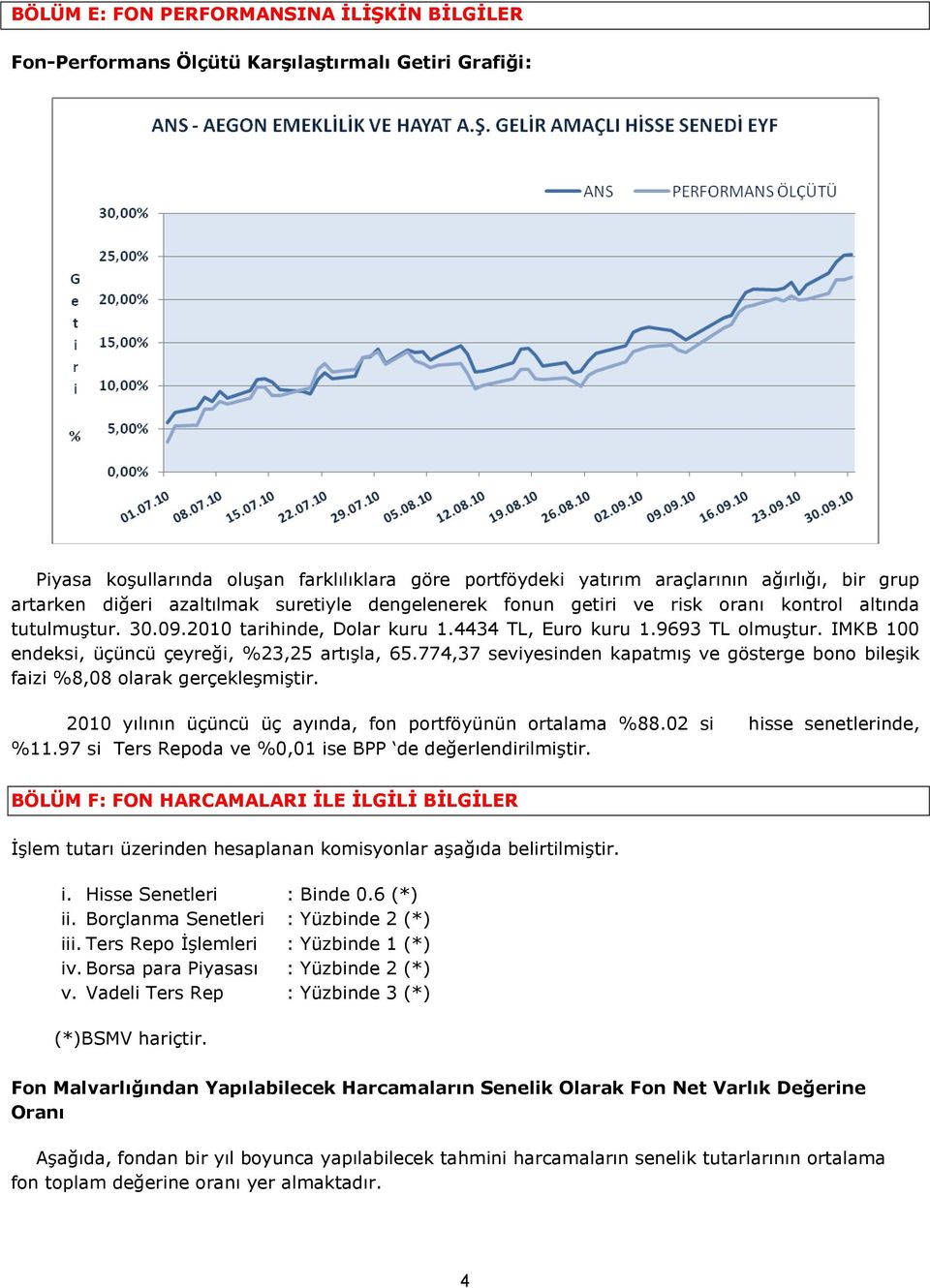 IMKB 100 endeksi, üçüncü çeyreği, %23,25 artışla, 65.774,37 seviyesinden kapatmış ve gösterge bono bileşik faizi %8,08 olarak gerçekleşmiştir.