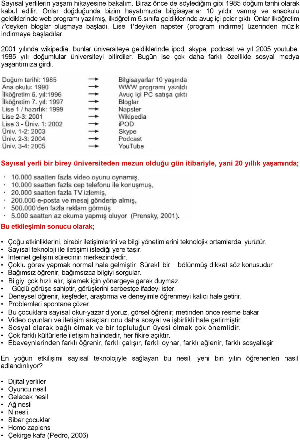 Onlar ilköğretim 7'deyken bloglar oluşmaya başladı. Lise 1'deyken napster (program indirme) üzerinden müzik indirmeye başladılar.