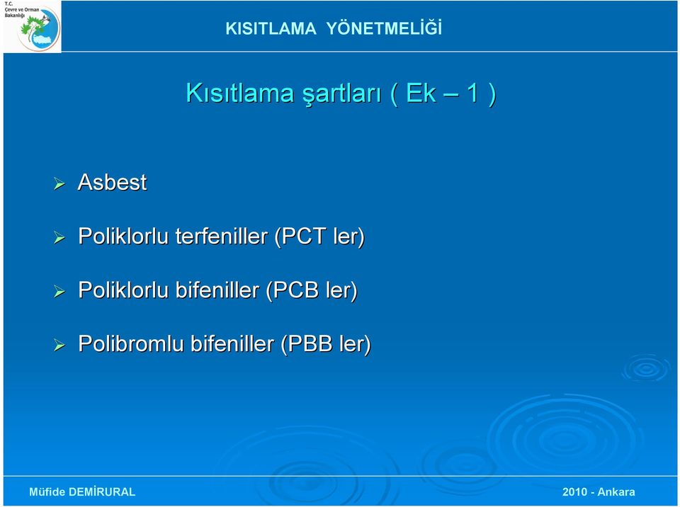 (PCT ler) Poliklorlu bifeniller