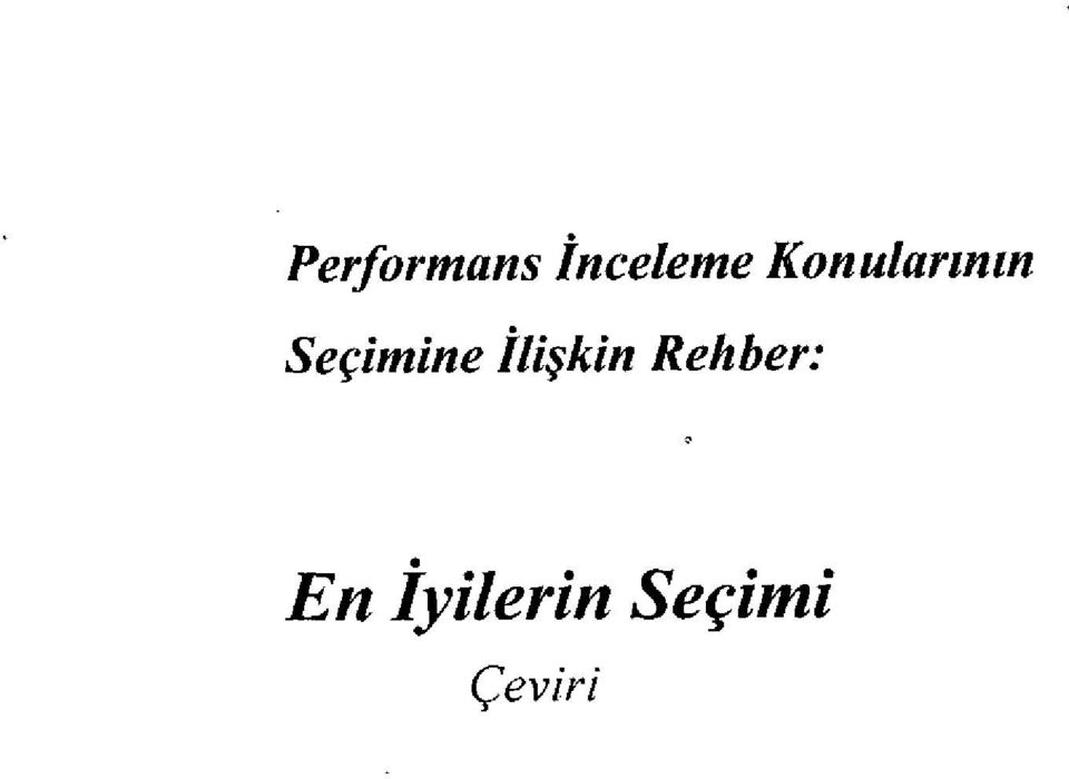 İlişkin Rehber: En