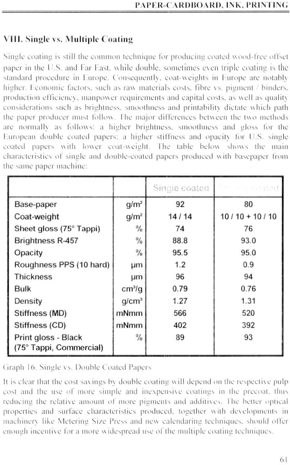 siıclı as ravv ınaterials costs. fibre vs pigment binders. produetion cl'ucieııcy. ıııanpovveı rcquirenıeııts and capital costs, as vvell as qııalit\ eoıisiıleralioıis sııclı as briglıtness.