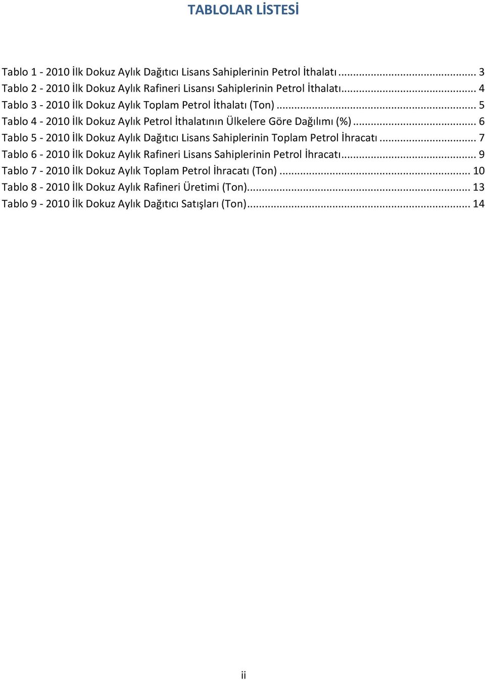 .. 5 Tablo 4-2010 İlk Dokuz Aylık Petrol İthalatının Ülkelere Göre Dağılımı (%).